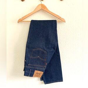 Vintage Levis 509 Unworn Dark Cotton Denim Jeans Orange Tab Made in USA